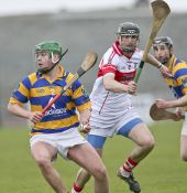 Brian Looby clears his lines in the County Senior Hurling Championship clash with De La Salle at Walsh Park
