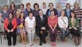 Ladies Commitee and Mothers with GAA President, Liam O'Neill