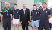 Three Generations of the Moore family with GAA President, Liam O'Neill