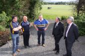Inspecting Future Development with GAA President Liam O'Neill are Michael Cosgrave, Bernard Gorman, Pakie Hurney and Frank Sweeney